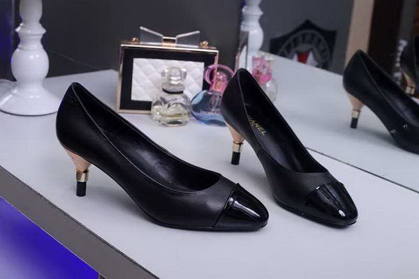 CHANEL Shallow mouth kitten heel Shoes Women--004